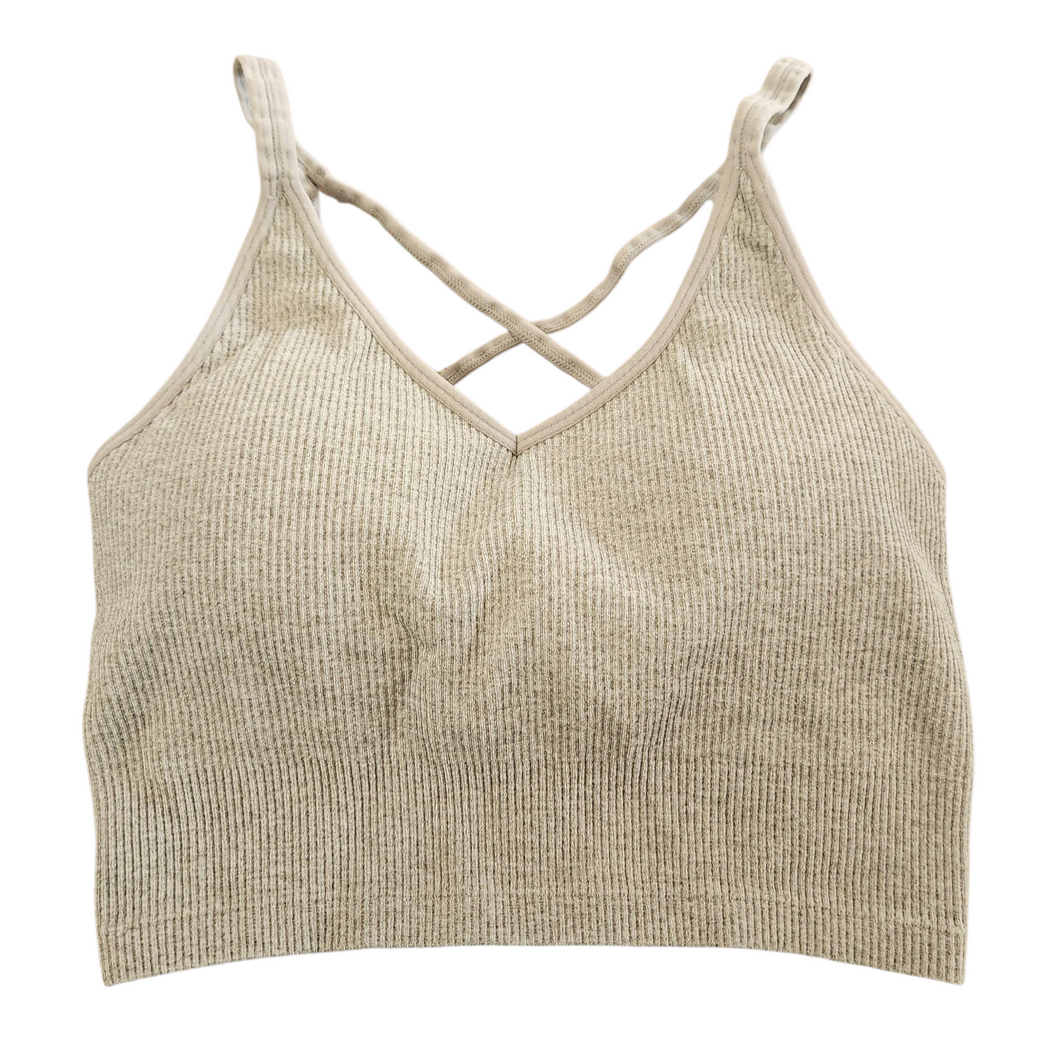 Bralette (lemon) small, grey