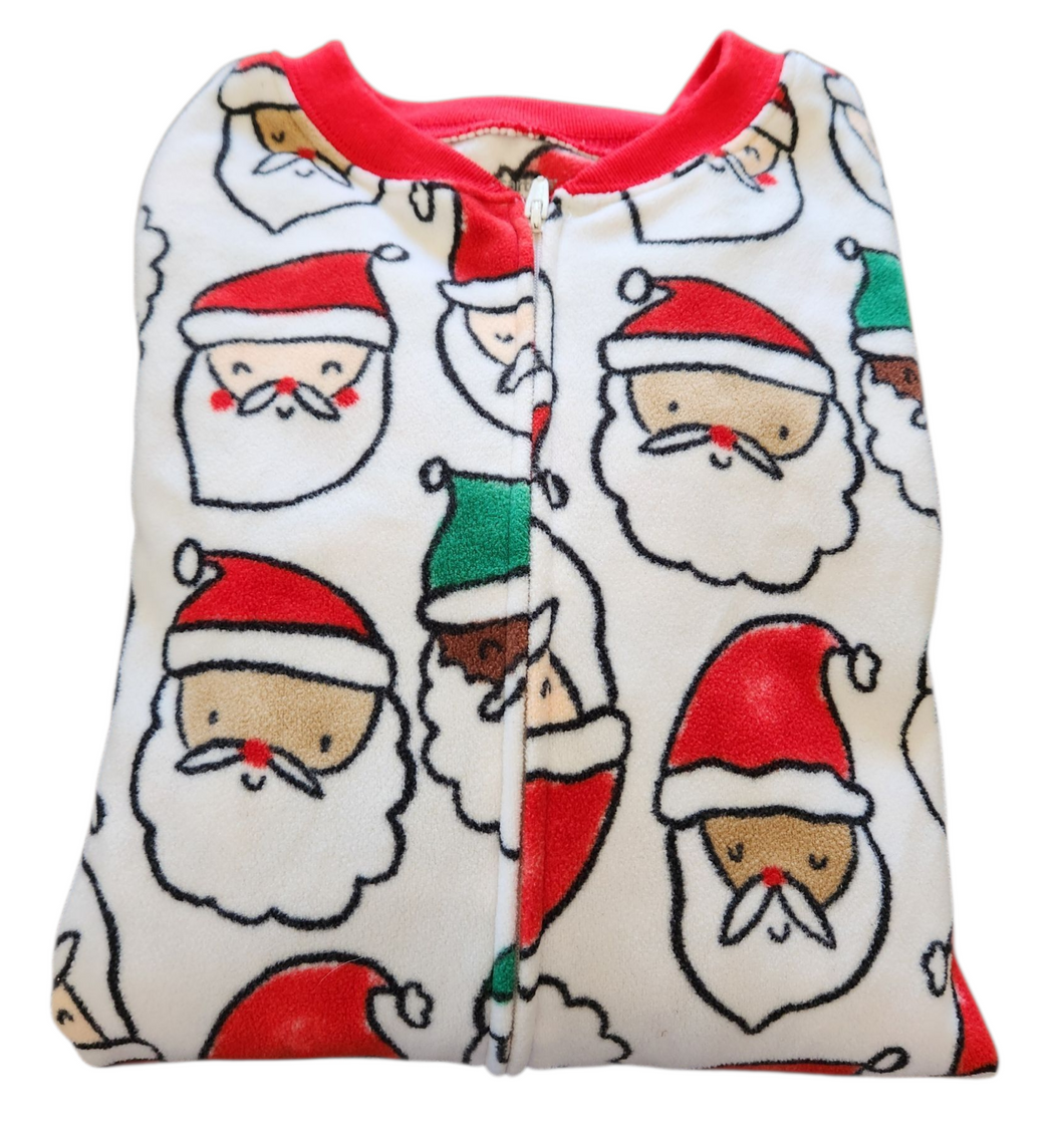 Fleece pj's onesie with feet (Carters) size 8